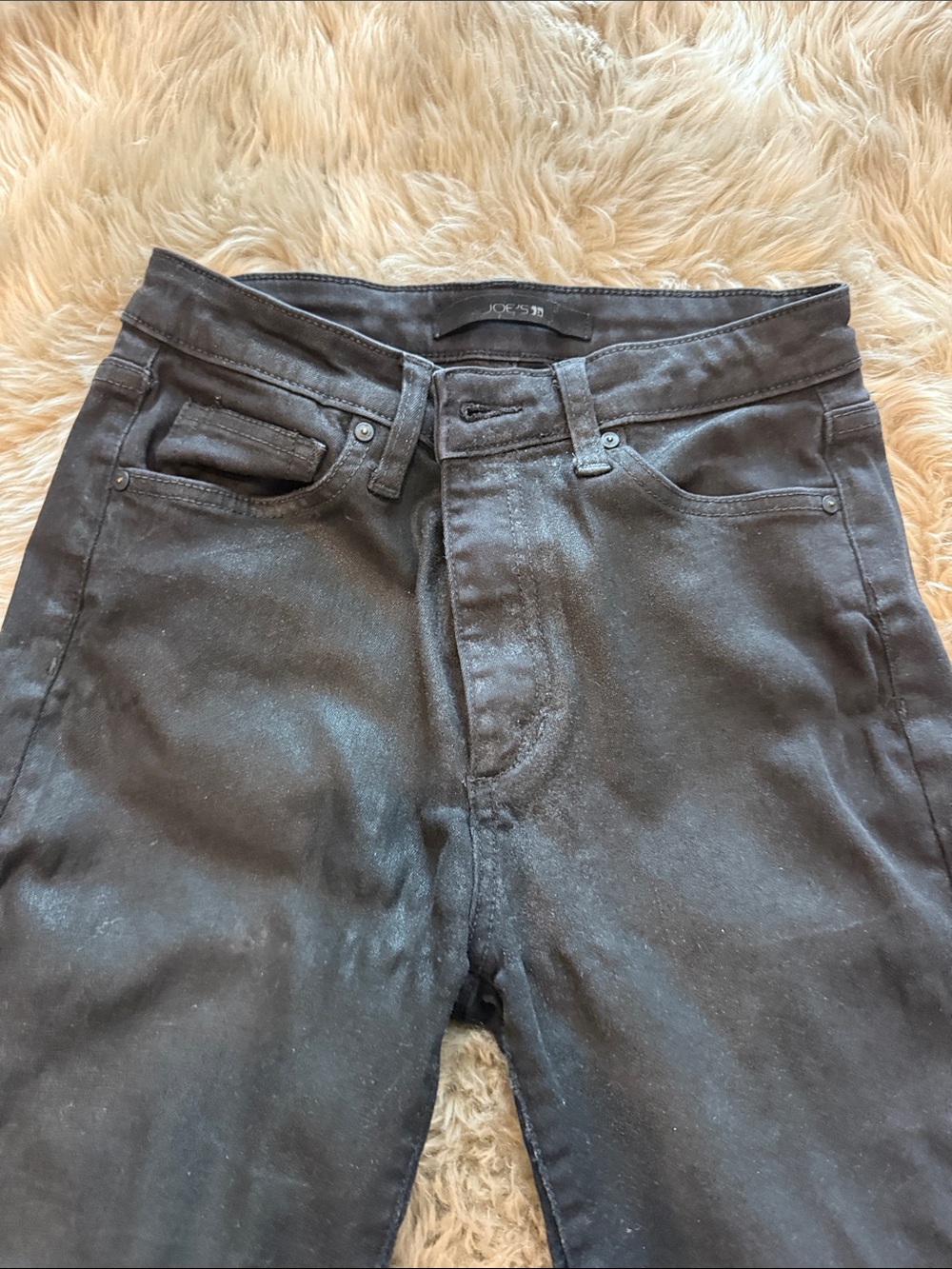 Joe's Jeans Black Skinny High-Rise Jeans - Picture 2 of 4
